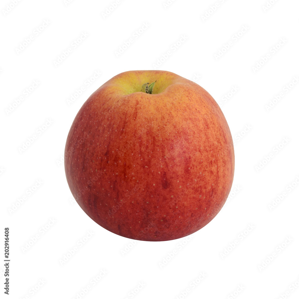 Red ripe apple isolated on white background Red ripe apple isolated on white background