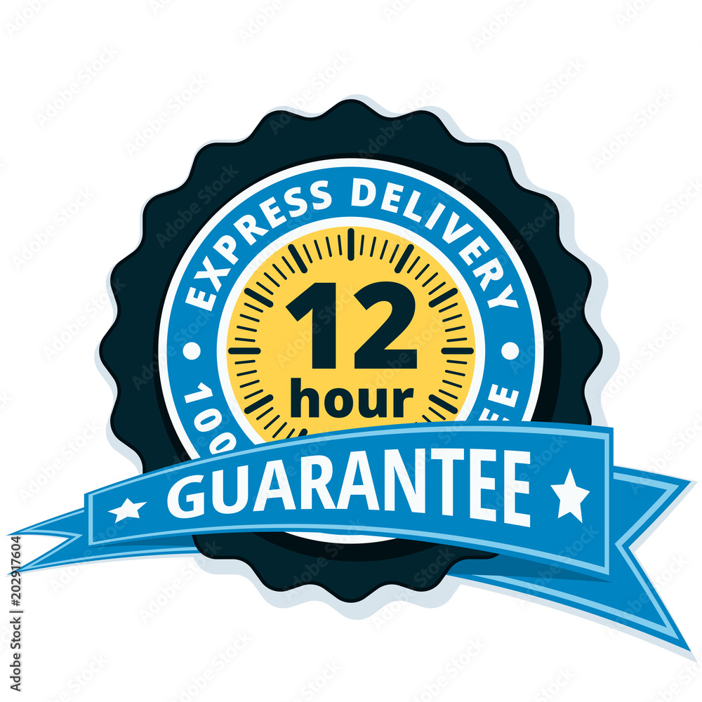 12 Hour Express Delivery illustration 12 Hour Express Delivery illustration