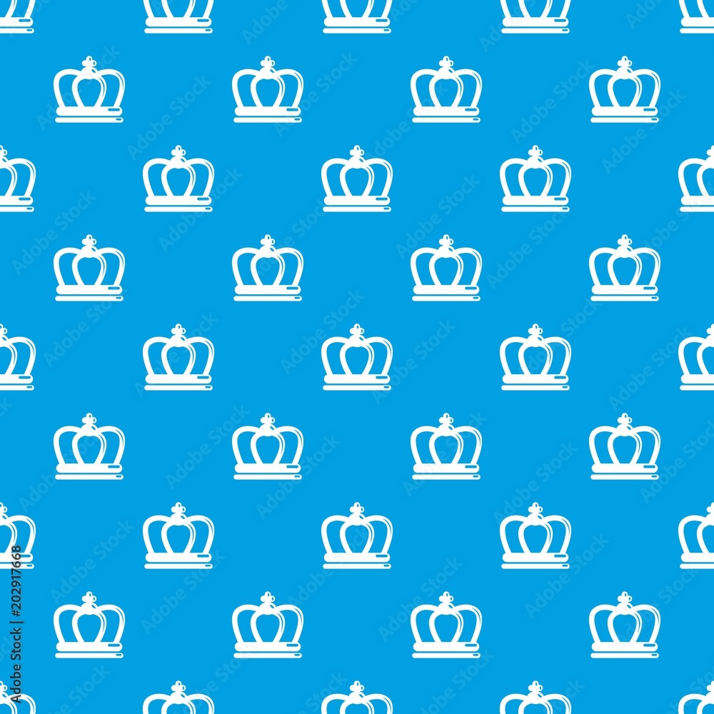 Britain crown pattern vector seamless blue repeat for any use Britain crown pattern vector seamless blue repeat for any use