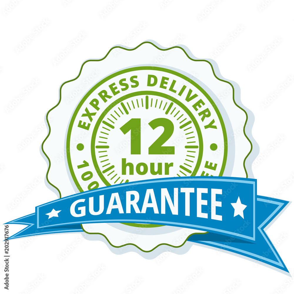 12 Hour Express Delivery illustration 12 Hour Express Delivery illustration