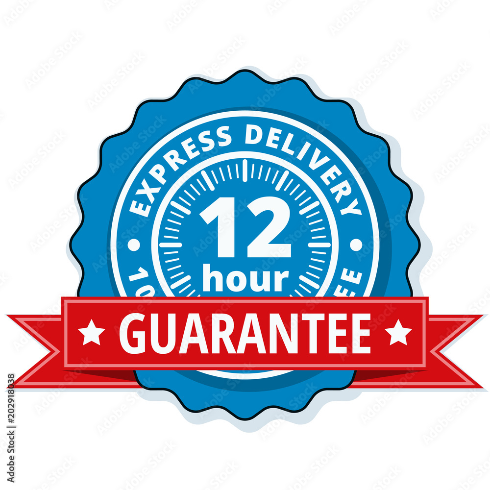 12 Hour Express Delivery illustration 12 Hour Express Delivery illustration