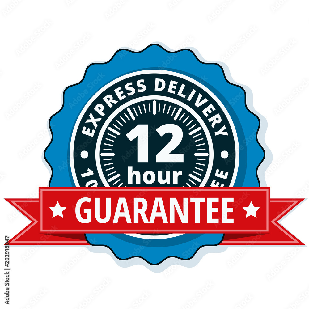 12 Hour Express Delivery illustration 12 Hour Express Delivery illustration