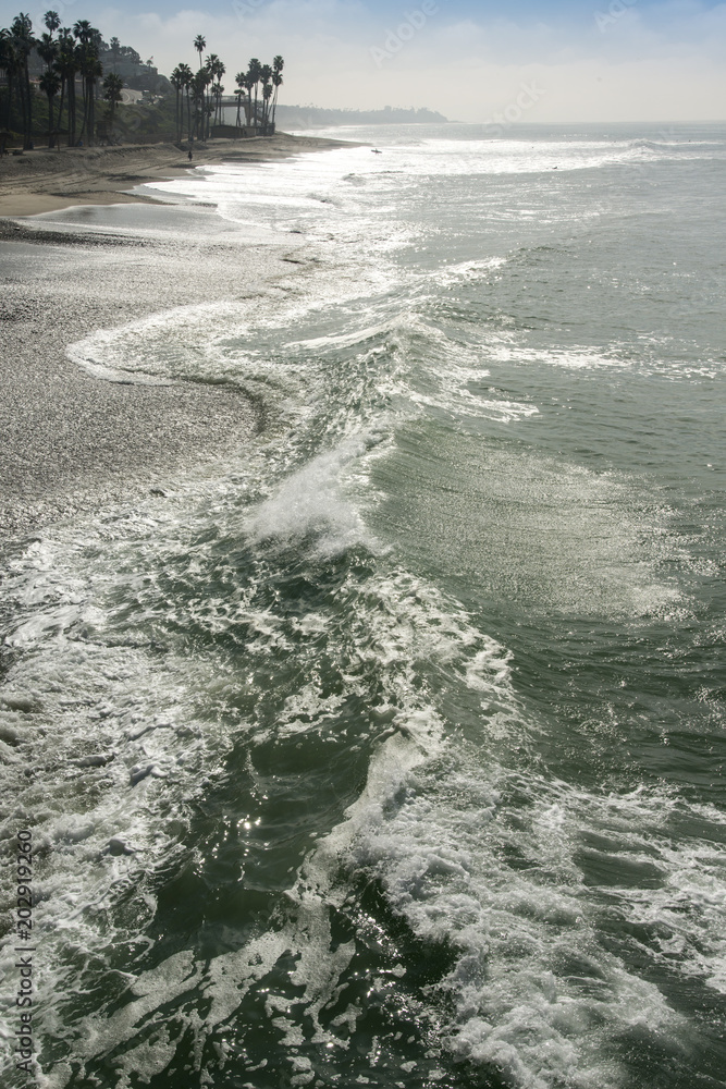 Waves  at California coast