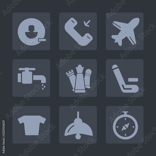 Premium set of fill icons. Such as delete, remove, account, competitive, king, profile, airplane, chess, strategy, message, clothing, phone, game, mobile, outgoing, tap, match, piece, light, bathroom