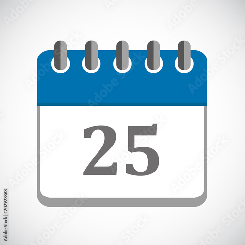 wandkalender blau 25