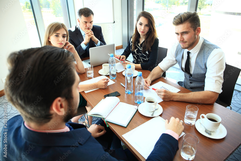Fototapeta premium Business People Meeting Conference Discussion Corporate Concept.