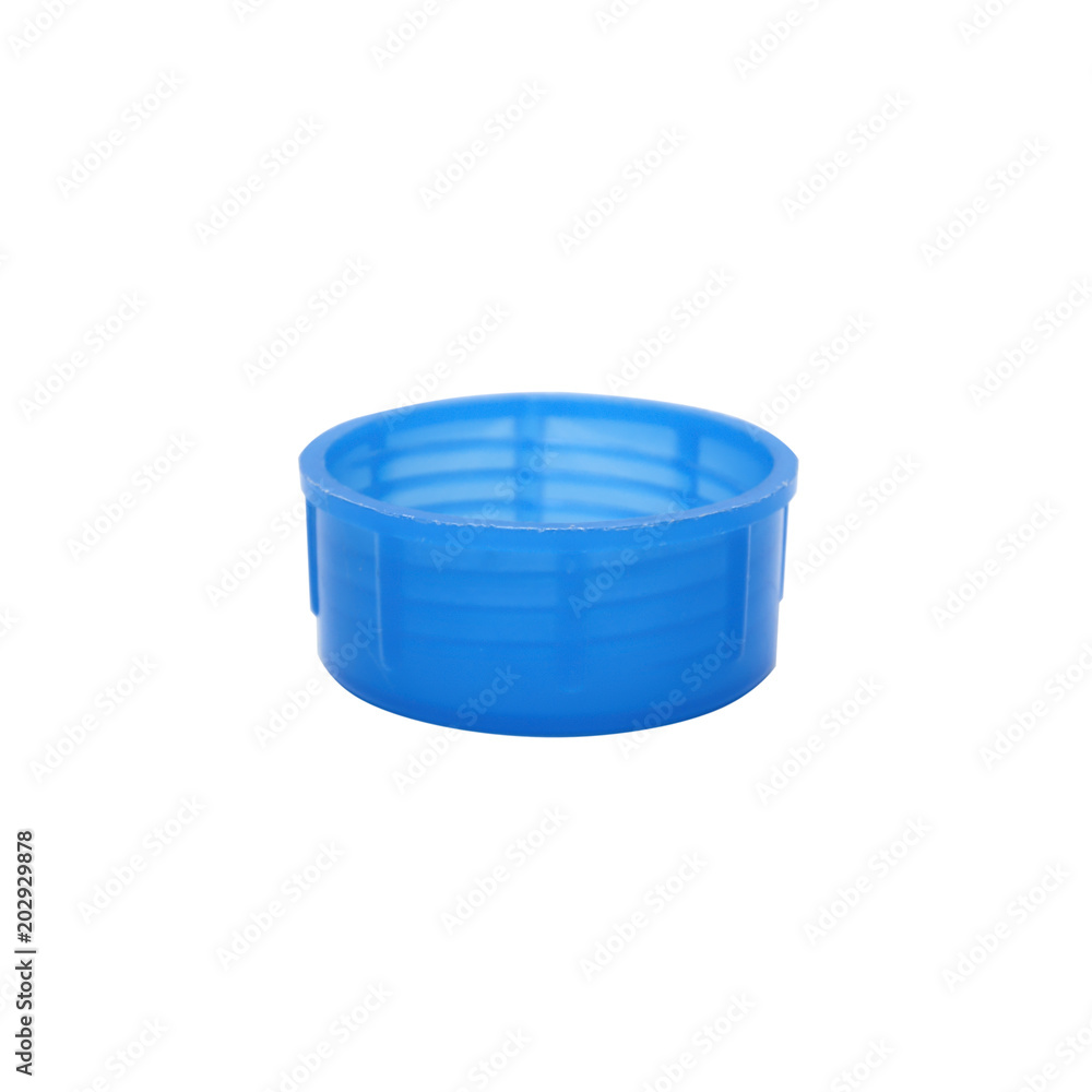 plastic cover close-up isolated on white background plastic cover close-up isolated on white background