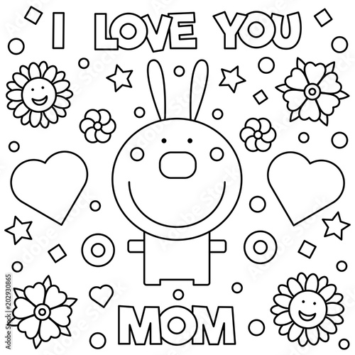 Coloring page. Vector illustration.