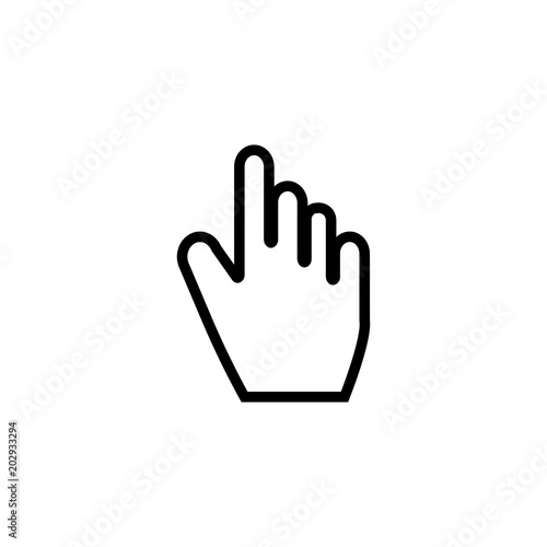 Cursor Hand Icon . Hand pointer icon . Vector illustration