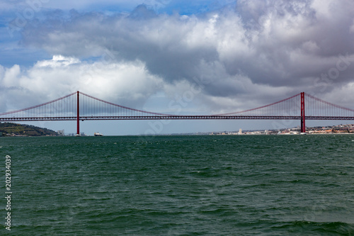 salazar bridge in lisbon, portugal