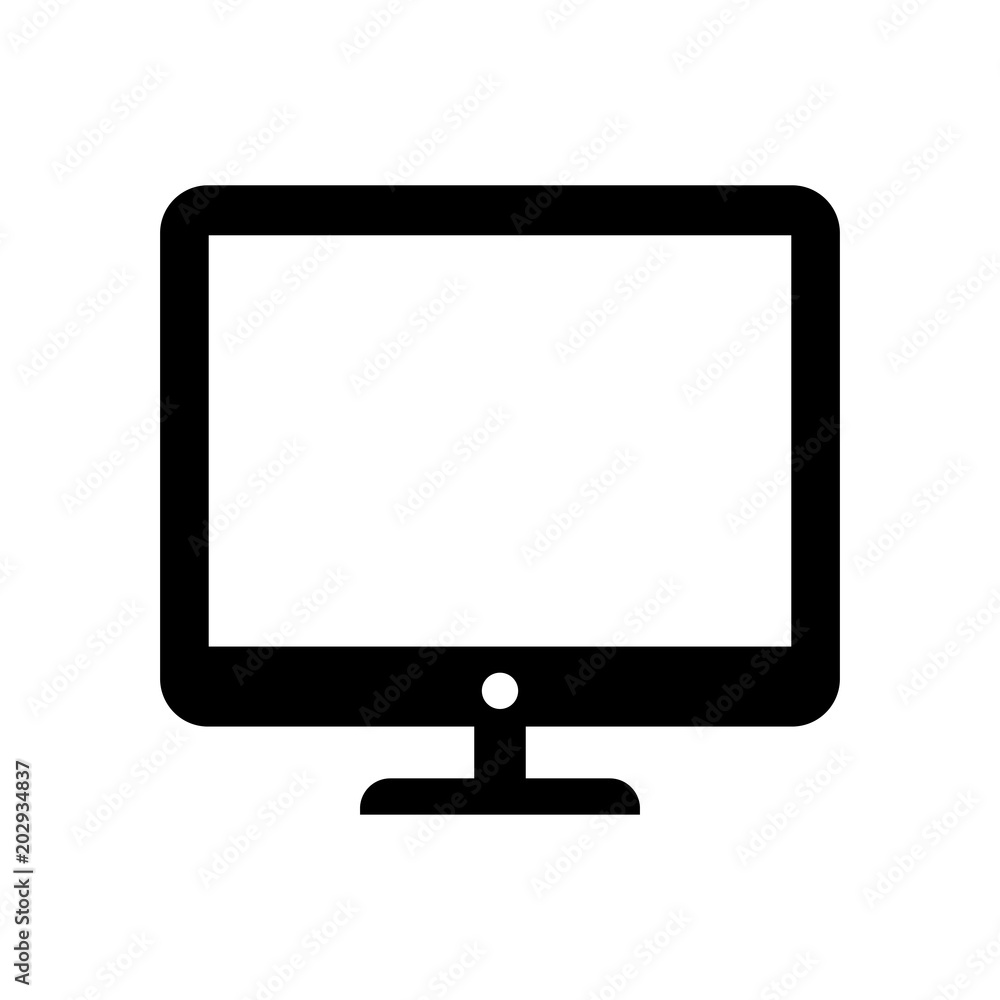 monitor vector icon, Vector EPS 10 illustration style monitor vector icon, Vector EPS 10 illustration style