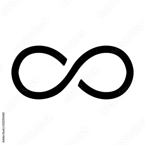 Infinity symbol icons vector illustration. Unlimited, limitless symbol, sign.