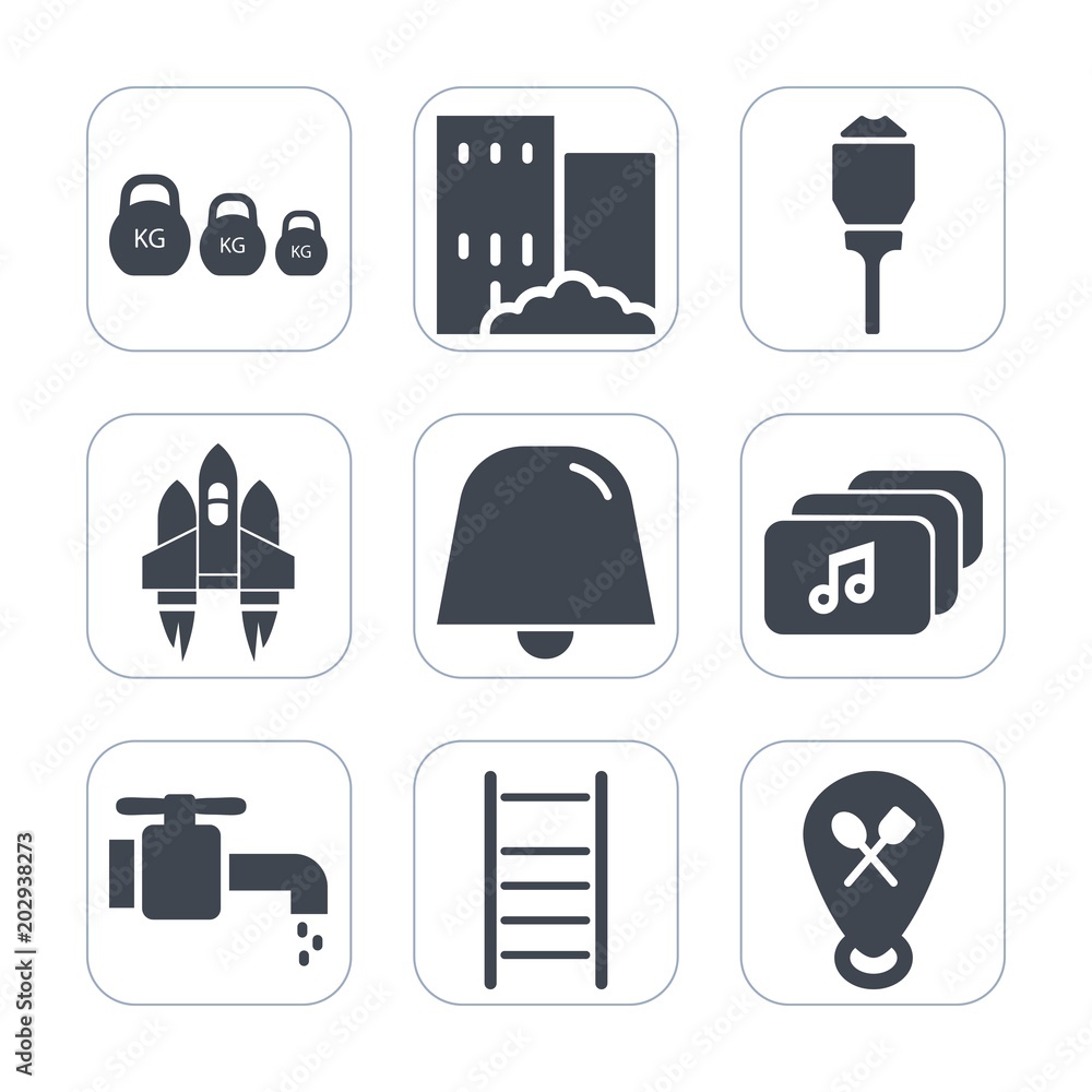 Premium fill icons set on white background . Such as faucet, electric, metal, lamp, post, architecture, business, shuttle, restaurant, ladder, electricity, space, fitness, ship, sign, construction Premium fill icons set on white background . Such as faucet, electric, metal, lamp, post, architecture, business, shuttle, restaurant, ladder, electricity, space, fitness, ship, sign, construction