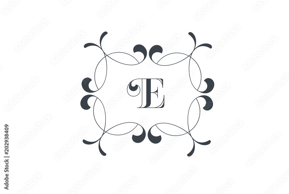 Foto Luxury Vector Letter E Logo design