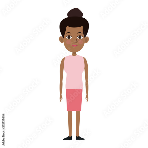 Young executive woman cartoon vector illustration graphic design