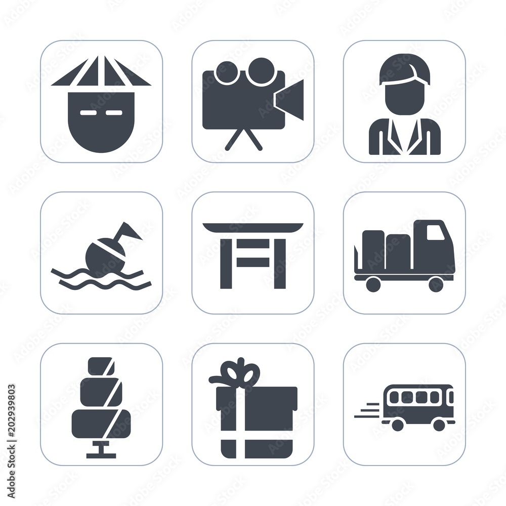 Premium fill icons set on white background . Such as dessert, chinese, boy, projection, truck, japan, man, road, torii, transportation, shrine, women, equipment, movie, female, doughnut, transport Premium fill icons set on white background . Such as dessert, chinese, boy, projection, truck, japan, man, road, torii, transportation, shrine, women, equipment, movie, female, doughnut, transport