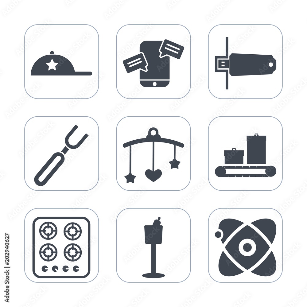 Premium fill icons set on white background . Such as bag, bottle, oven, bed, cap, baseball, restaurant, mobile, fork, newborn, holder, internet, kitchen, universe, chat, gas, luggage, phone, message Premium fill icons set on white background . Such as bag, bottle, oven, bed, cap, baseball, restaurant, mobile, fork, newborn, holder, internet, kitchen, universe, chat, gas, luggage, phone, message