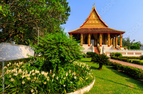 Wat Phra Keo  Buddhist temple in Vientiane capital of Laos.