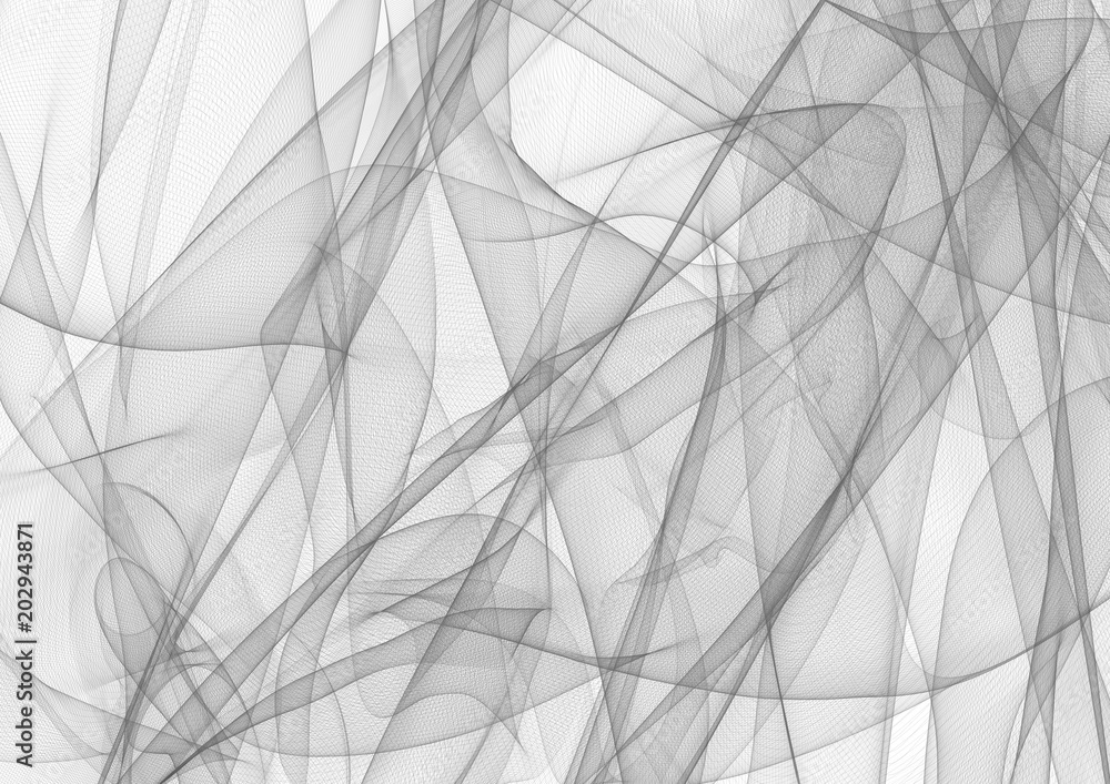 grey white waves and lines pattern.  futuristic template background