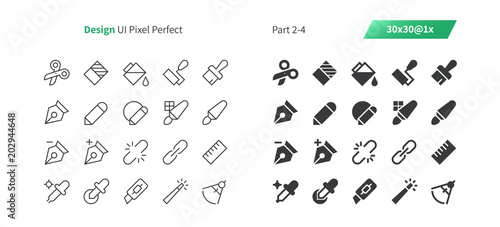 Graphic Design UI Pixel Perfect Well-crafted Thin Line And Solid Icons 30 1x Grid for Web Graphics and Apps. Simple Minimal Pictogram Part 2-4 photo
