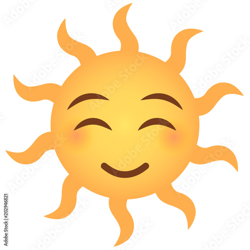 Emoji glücklich - Sonne