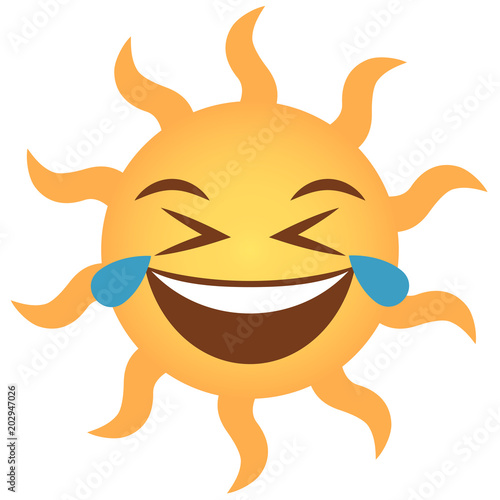 Emoji Tränen lachend - Sonne