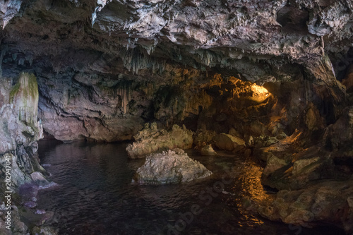 Inside the Nettuno cave in Sardinia photo