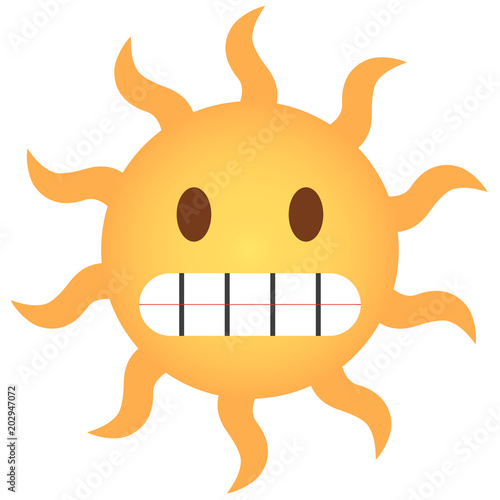 Emoji grinsend - Sonne