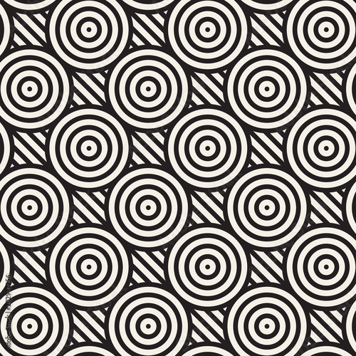 Vector seamless pattern. Modern stylish abstract texture. Repeating geometric tiles