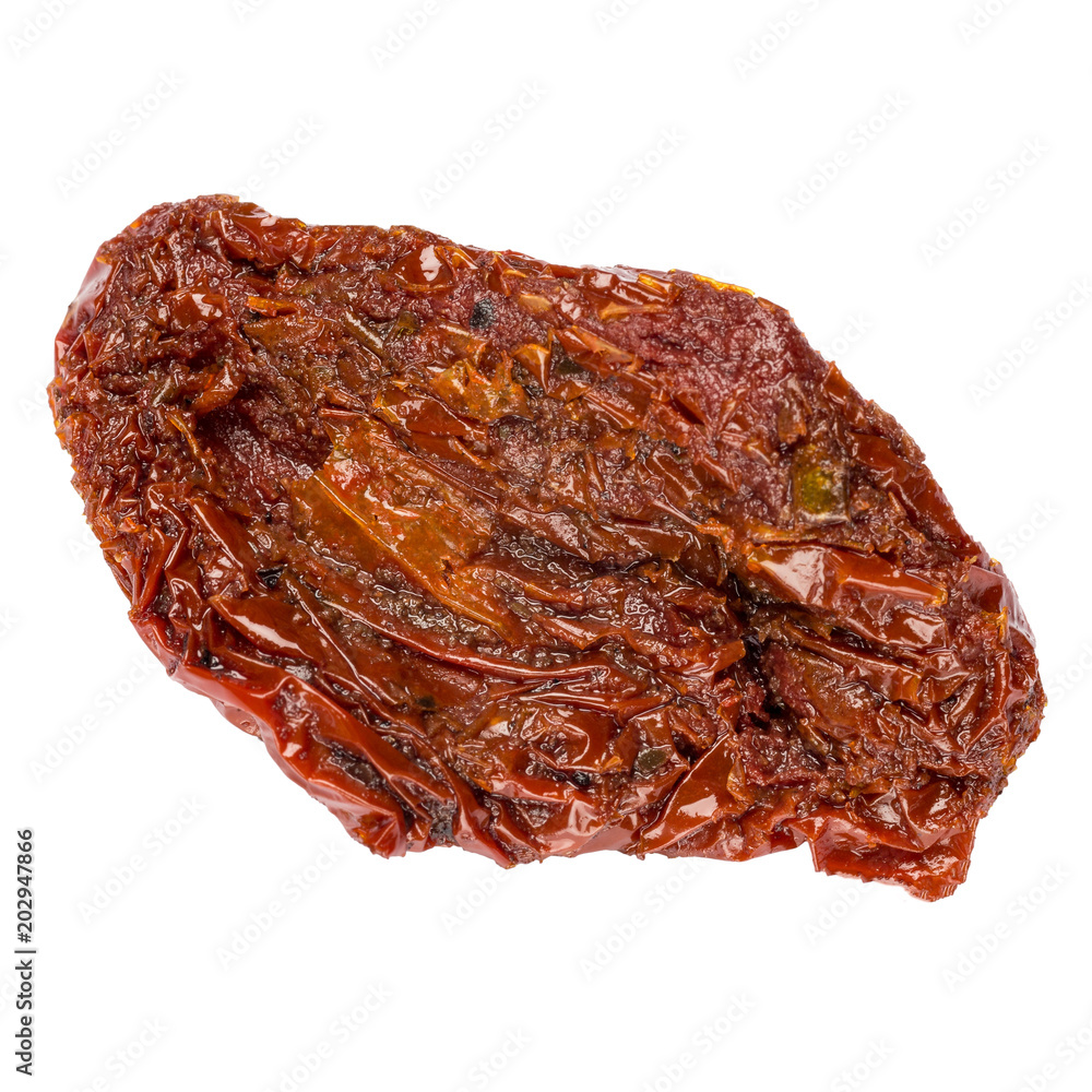 Obraz premium Canned Sundried or dried tomato on white background