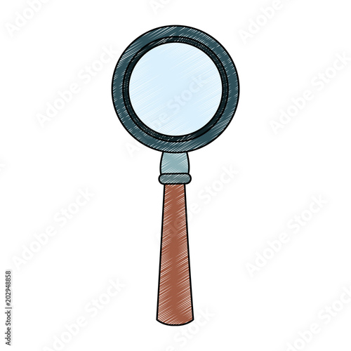 Magnifying glass symbol vector illustration graphic design