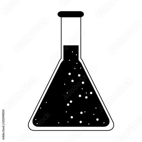 Chemistry lab flask vector illustration graphic design