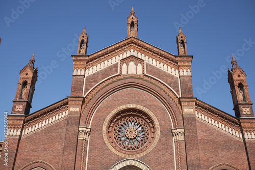 Milan, Italy - April 17, 2018: 'Santa Maria del Carmine' church