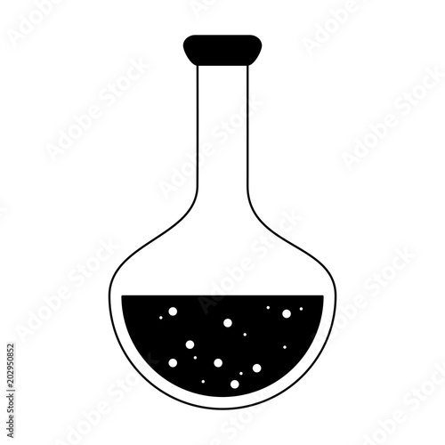 Chemistry lab flask vector illustration graphic design