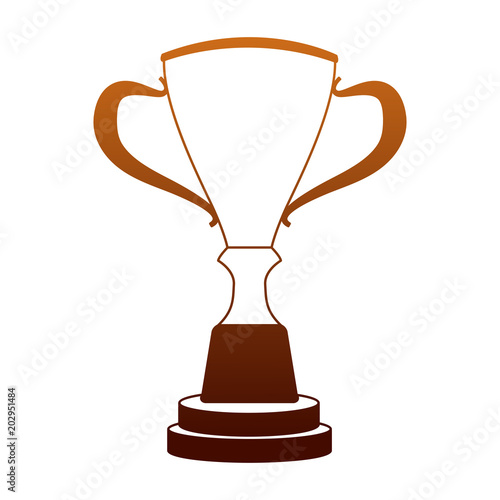 Trophy cup symbol vector illustration graphic design