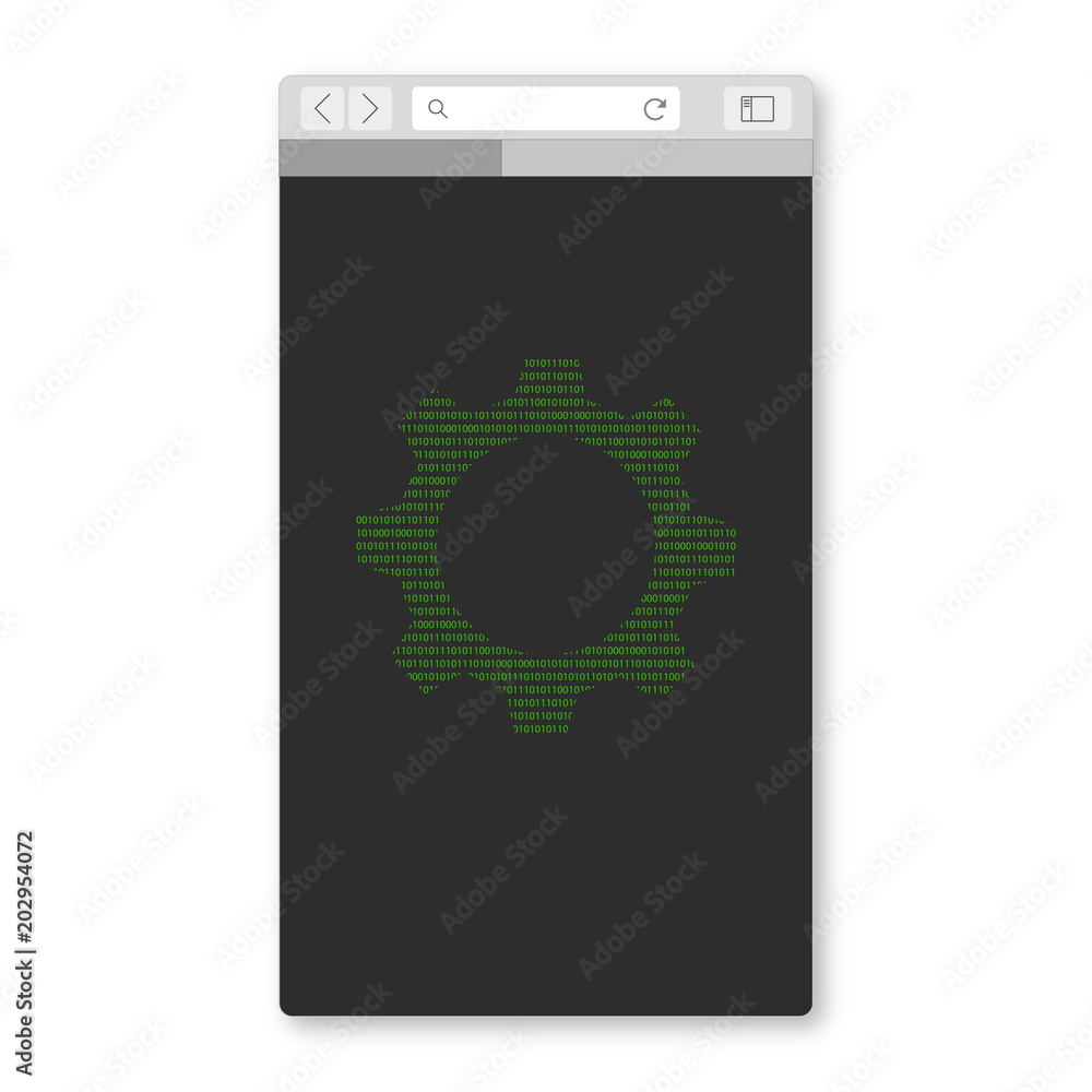 Mobil Browser - Zahnrad - Prozess Mobil Browser - Zahnrad - Prozess