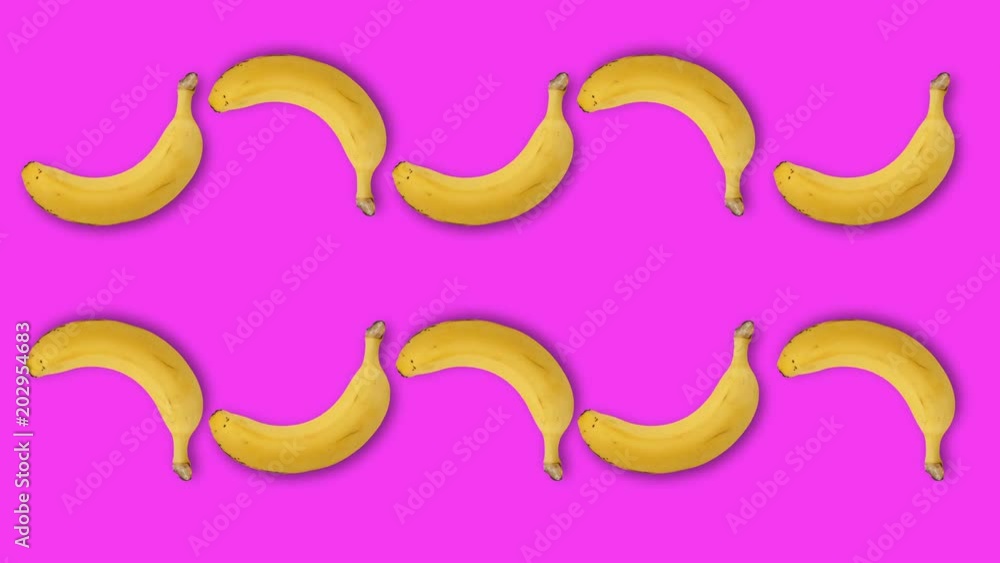 Minimal Motion Art, Banana on the rose Minimal Motion Art, Banana on the rose