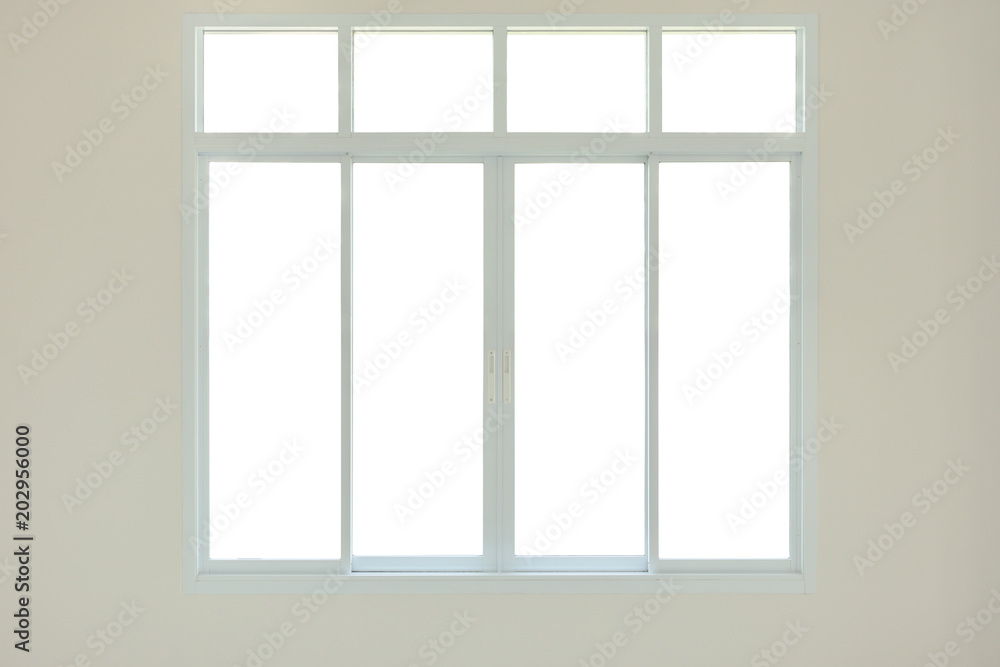 modern window frame isolated on white background modern window frame isolated on white background