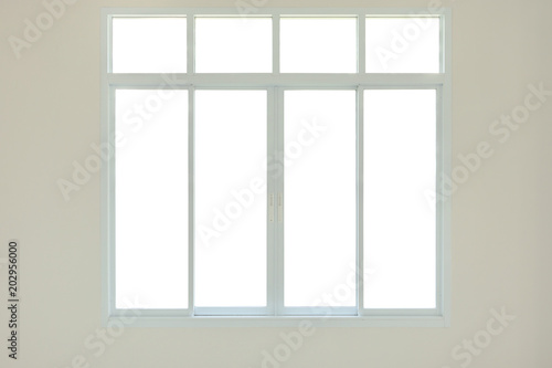 modern window frame isolated on white background © Piman Khrutmuang