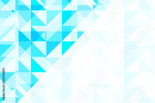 Blue geometric abstract pattern background vector design.