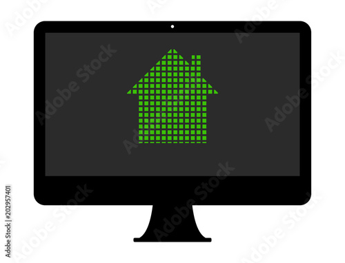 Pixel Icon PC - Wohnung