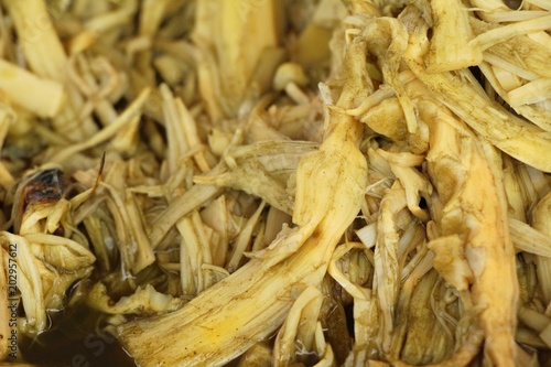 Bamboo shoot boiled soup with pork delicious