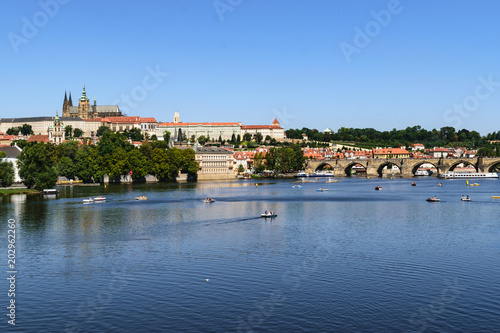Prague Castle across Vltava River