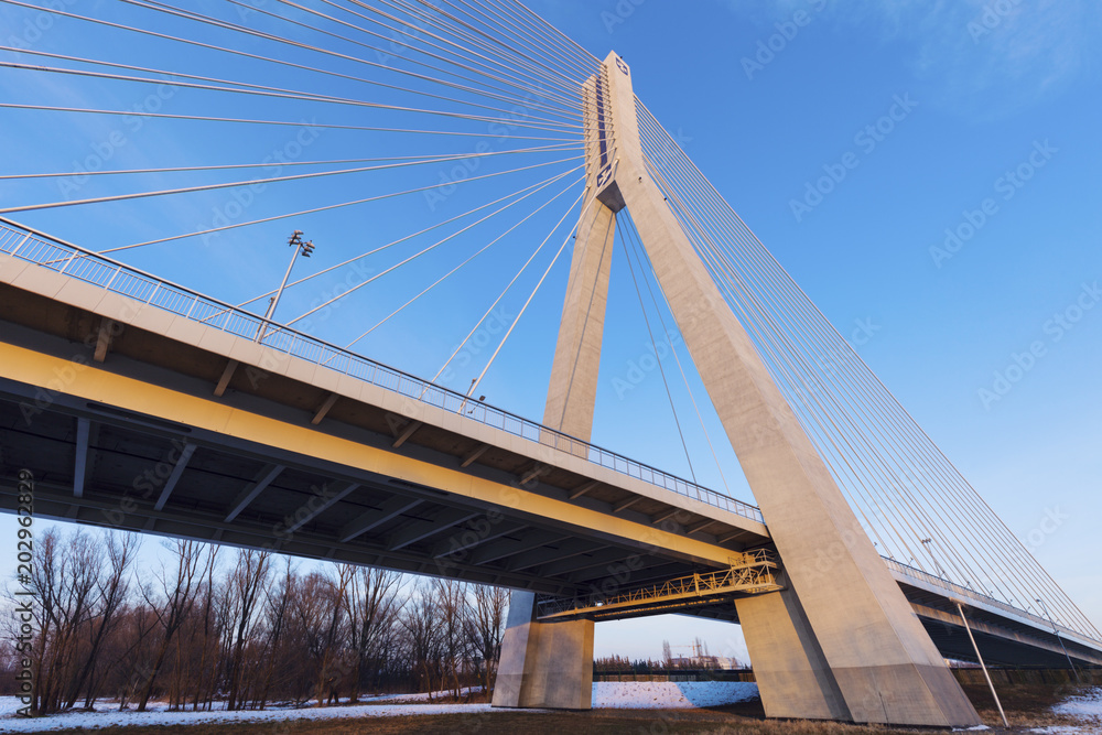 Naklejka premium Mazowiecki Bridge in Rzeszow