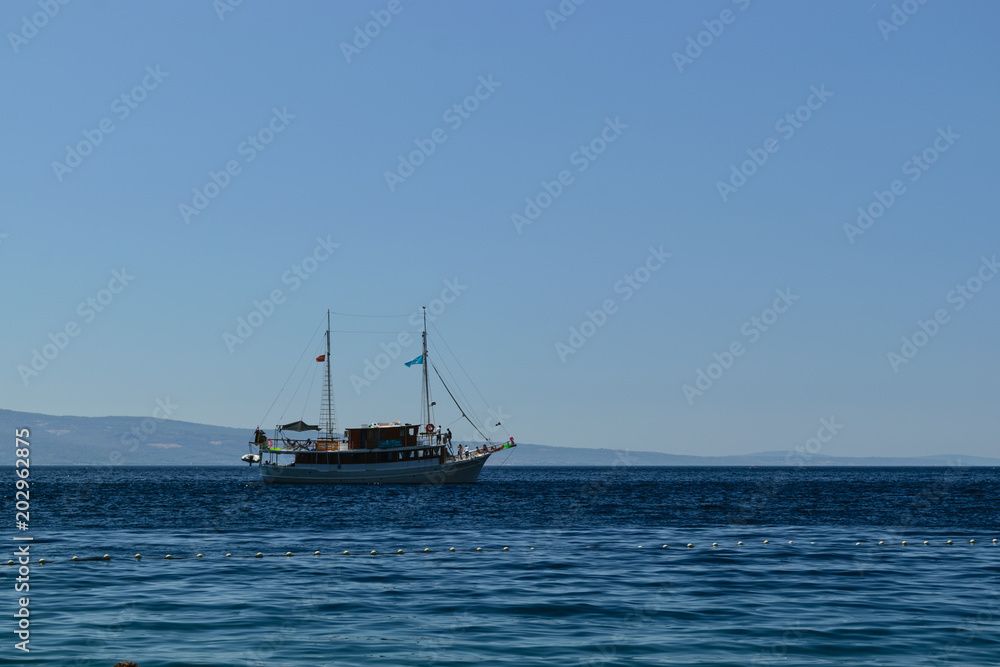 Boat on Adriatic Sea