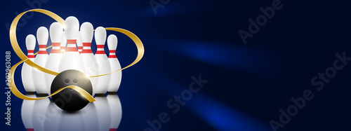 Bowling Pin Deck Banner.
