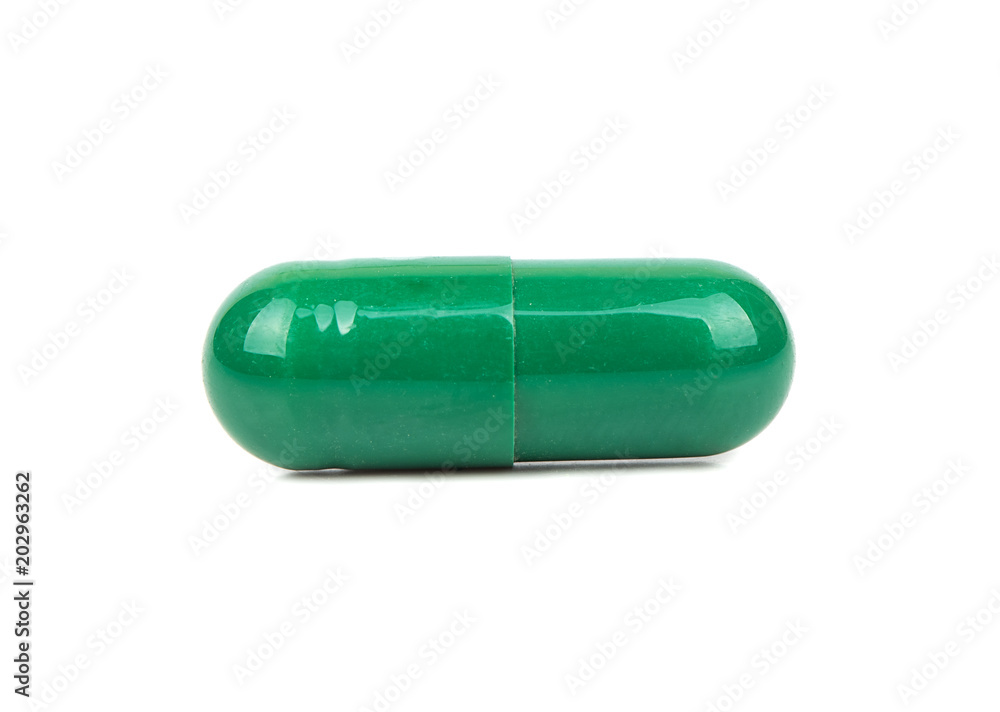 Green herbal capsule