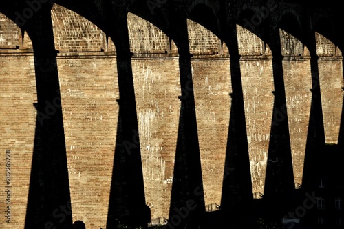 Morlaix Viaduct at Sunset