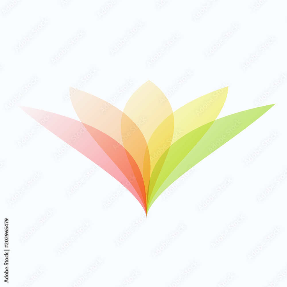 Abstract design of colourful vector elements for modern background with flower smooth shape for business branding summer. Abstract design of colourful vector elements for modern background with flower smooth shape for business branding summer.