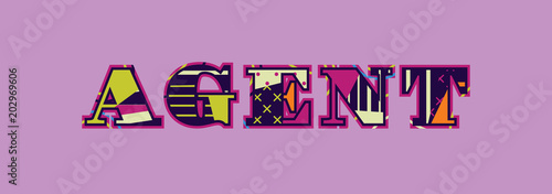 Agent Concept Word Art Illustration